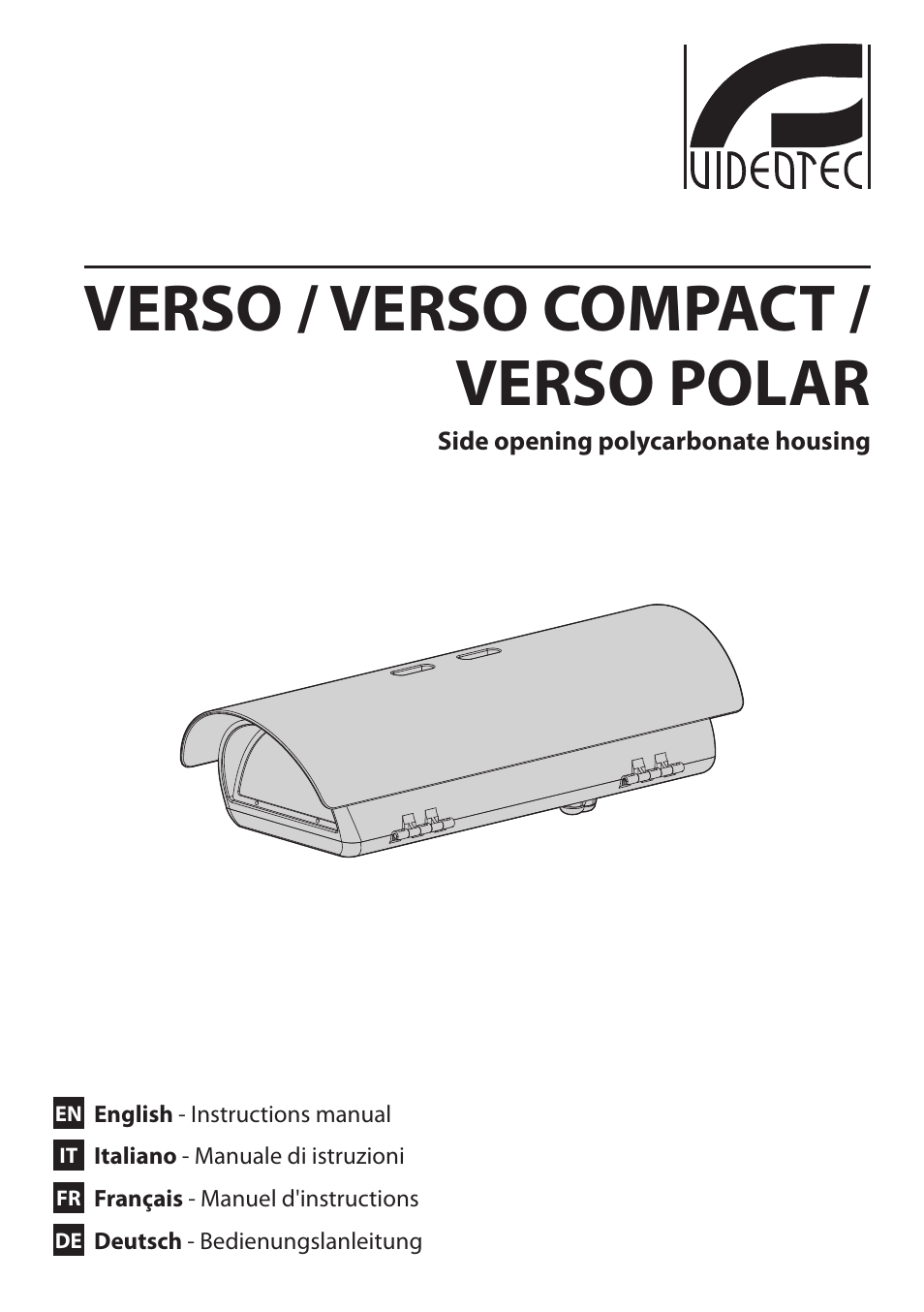 Videotec VERSO POLAR User Manual | 60 pages