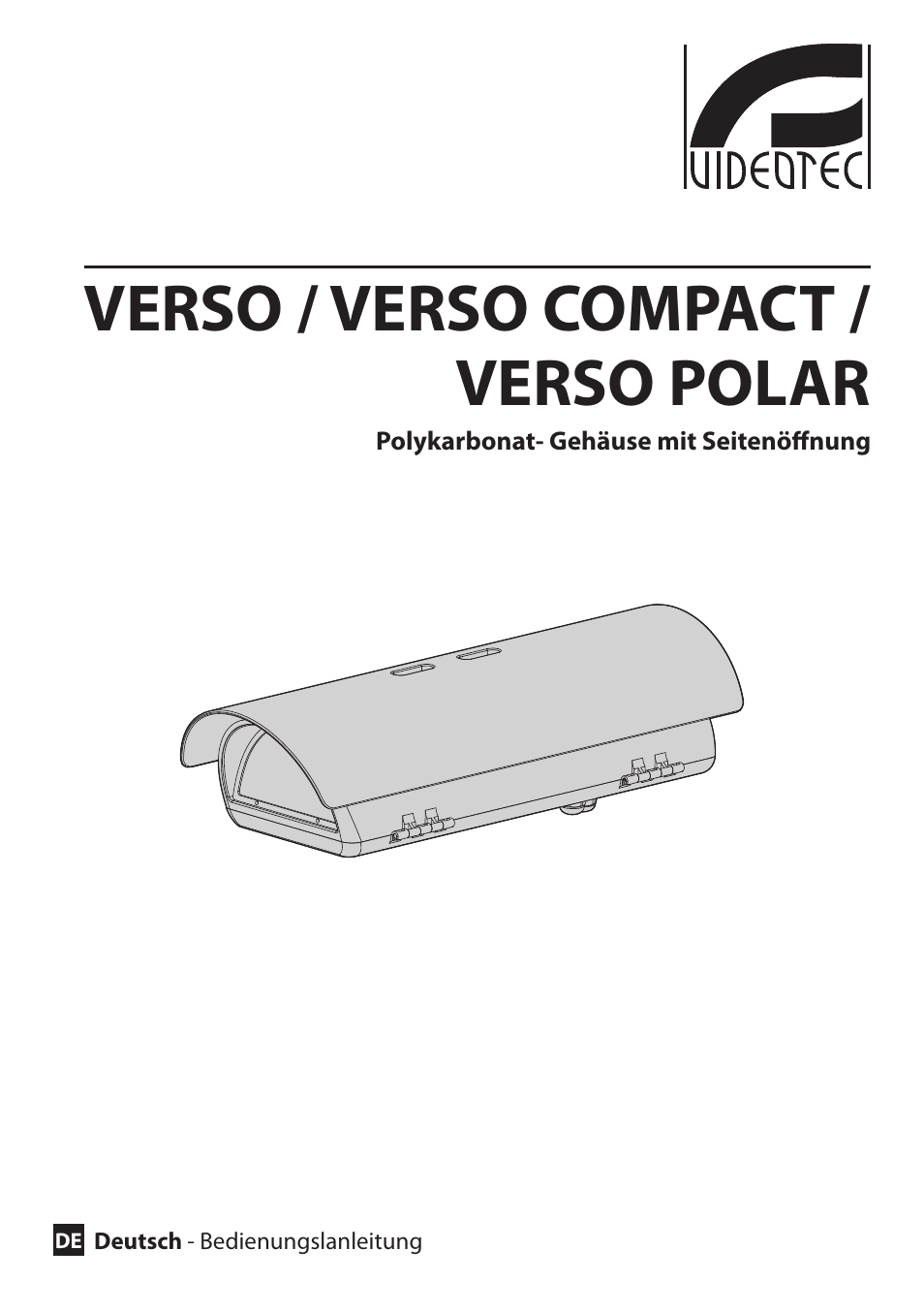 Deutsch, Verso / verso compact / verso polar | Videotec VERSO POLAR User Manual | Page 45 / 60
