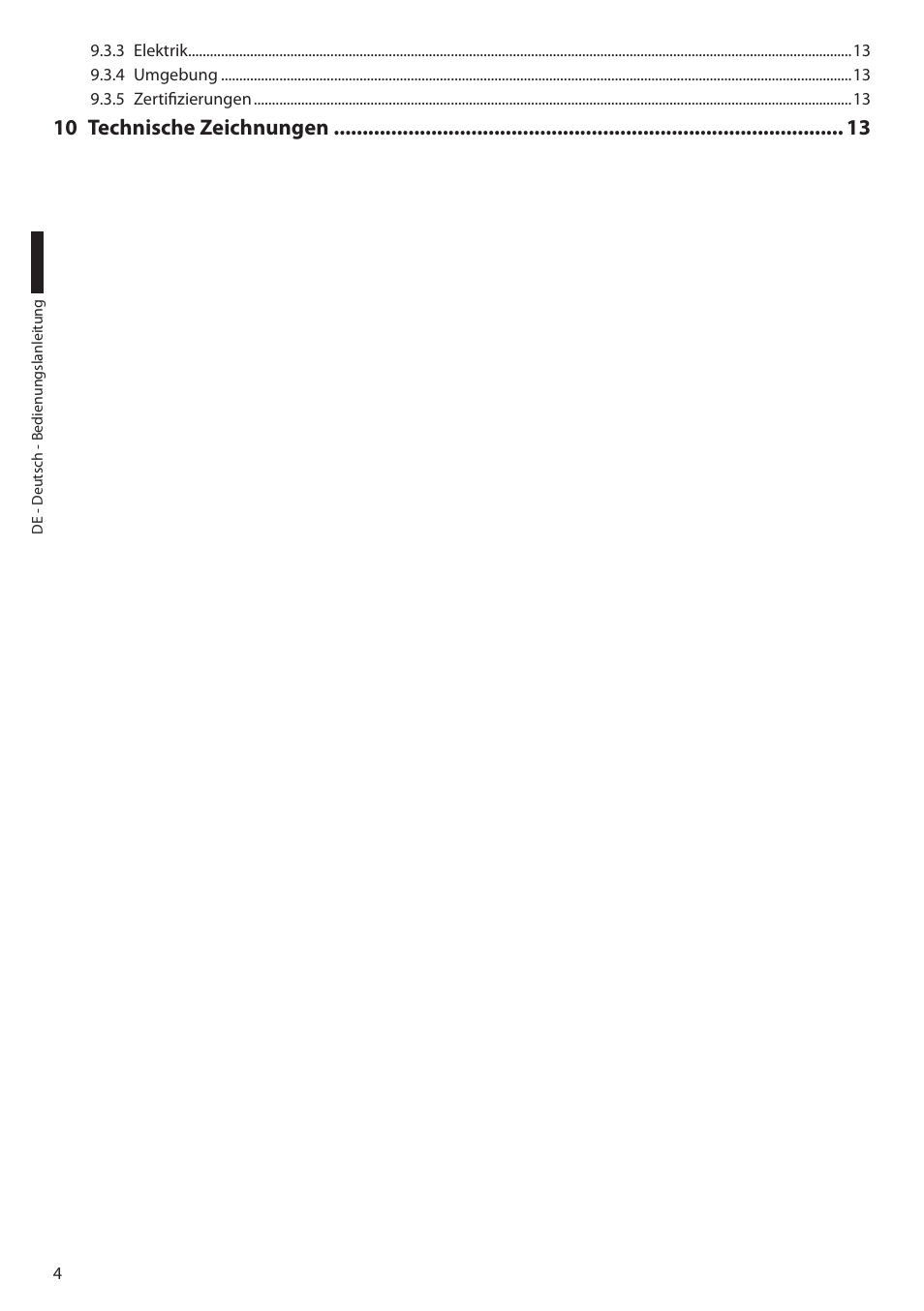 10 technische zeichnungen | Videotec VERSO POLAR User Manual | Page 48 / 60
