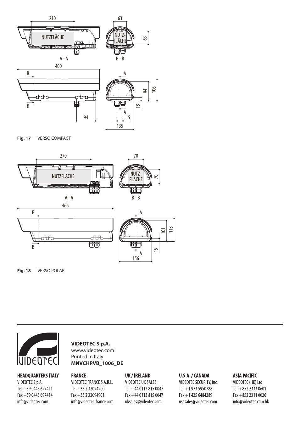 Videotec VERSO POLAR User Manual | Page 58 / 60