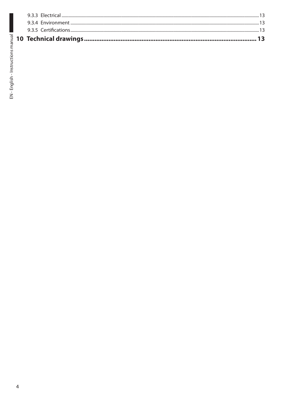 10 technical drawings | Videotec VERSO POLAR User Manual | Page 6 / 60