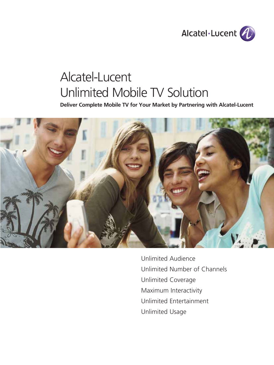 Alcatel-Lucent Mobile TV User Manual | 16 pages