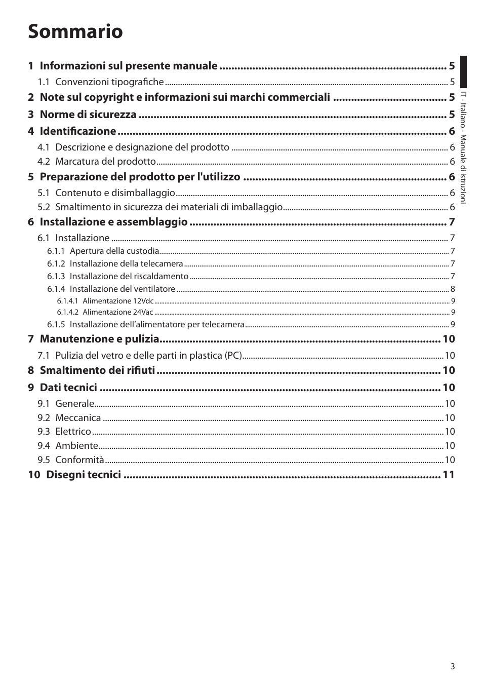 Videotec HEK User Manual | Page 17 / 52