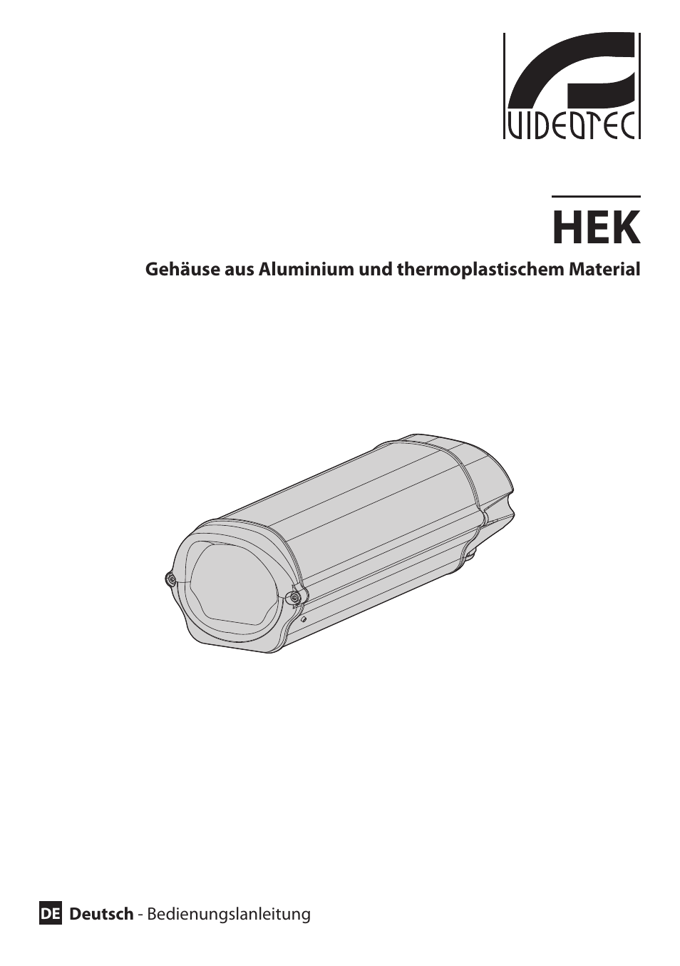 Deutsch | Videotec HEK User Manual | Page 39 / 52