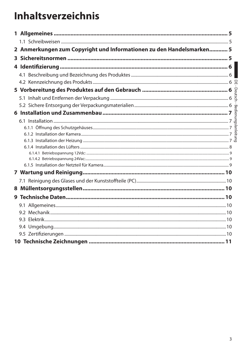 Videotec HEK User Manual | Page 41 / 52
