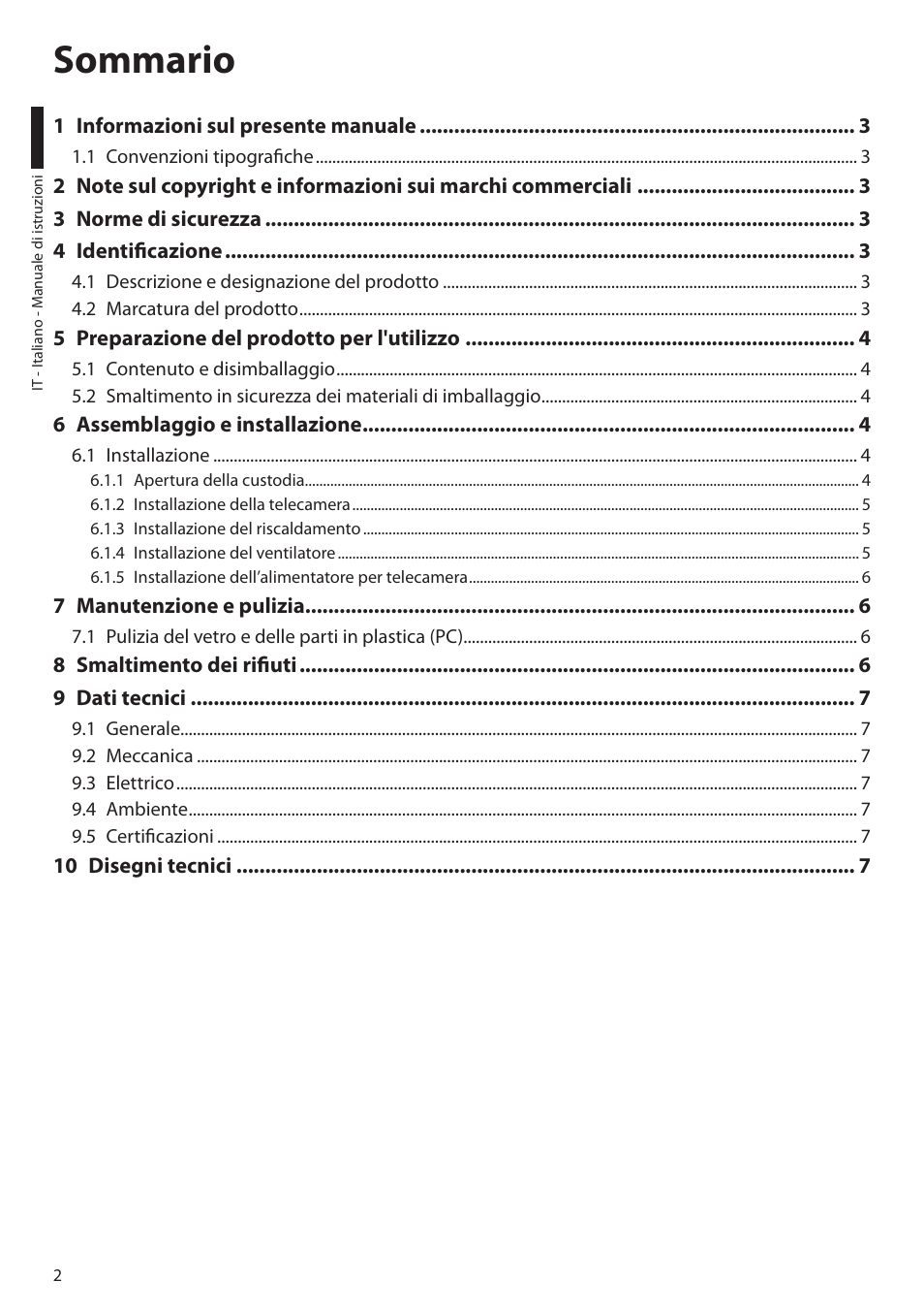 Videotec HEB User Manual | Page 12 / 36