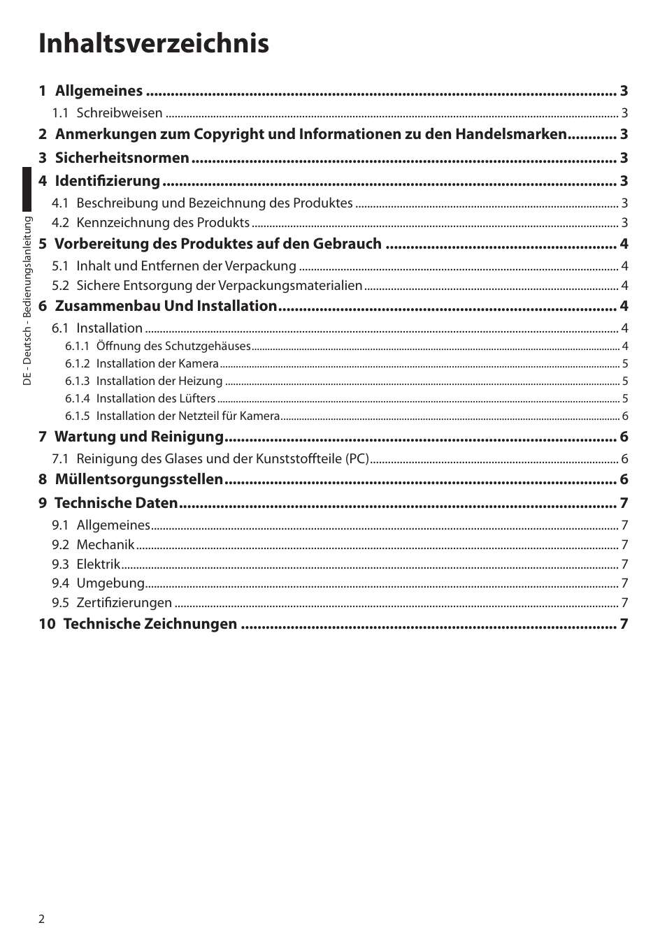 Videotec HEB User Manual | Page 28 / 36