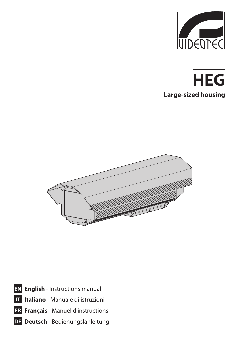 Videotec HEG User Manual | 44 pages