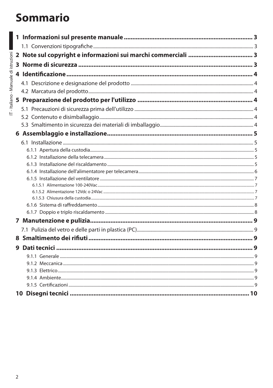 Videotec HEG User Manual | Page 14 / 44