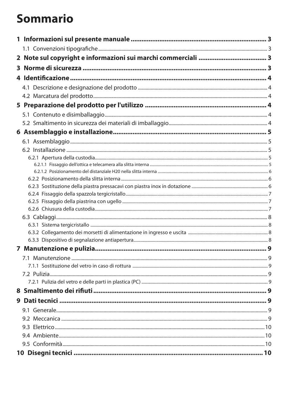 Videotec HGV User Manual | Page 14 / 44