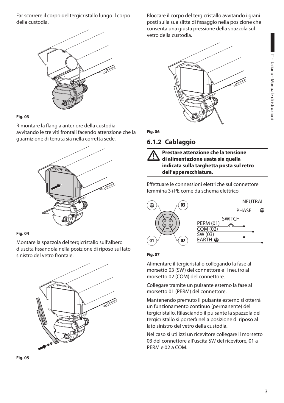 2 cablaggio | Videotec VIP6A User Manual | Page 9 / 20