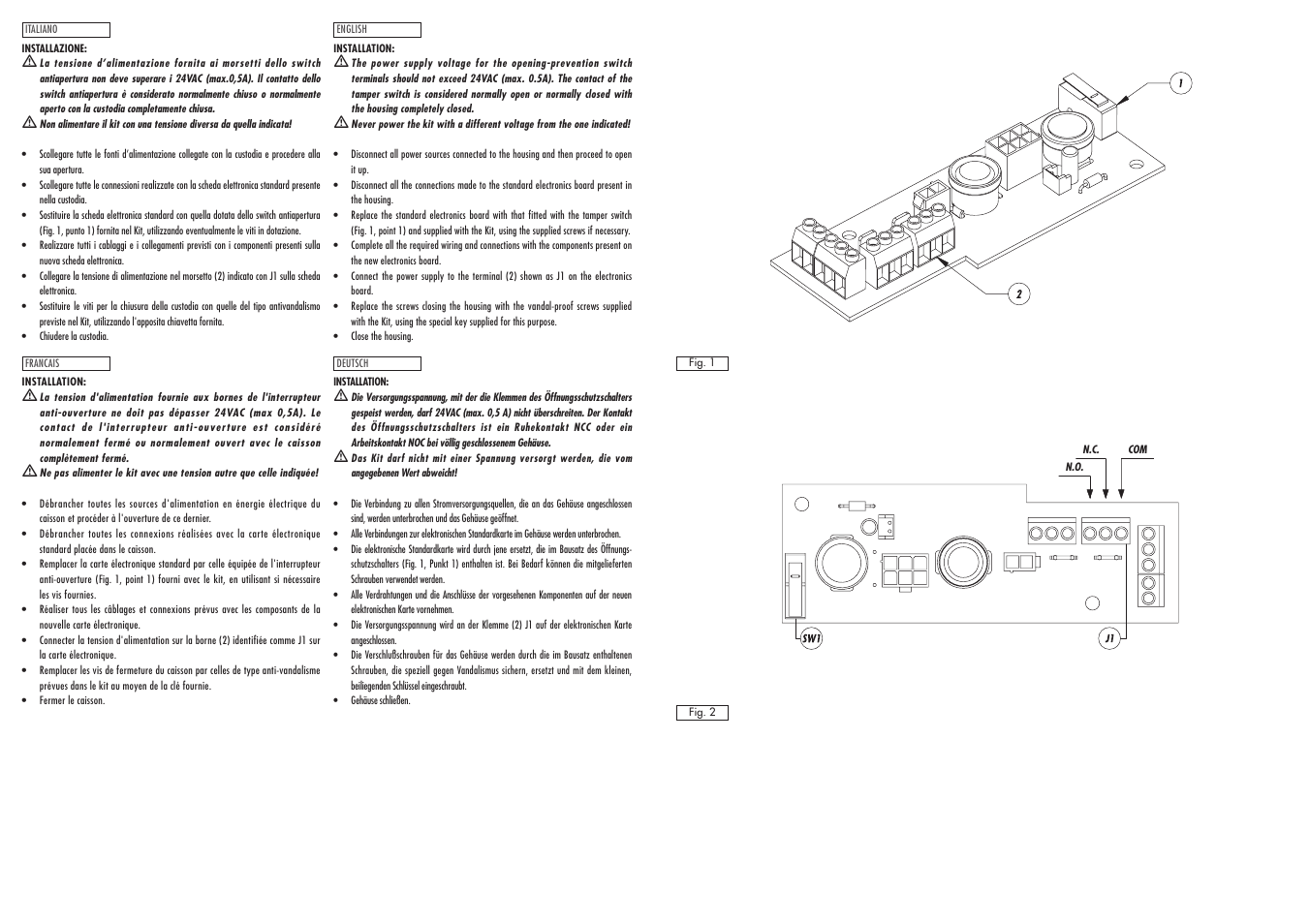 Videotec OHOVTA User Manual | Page 2 / 2