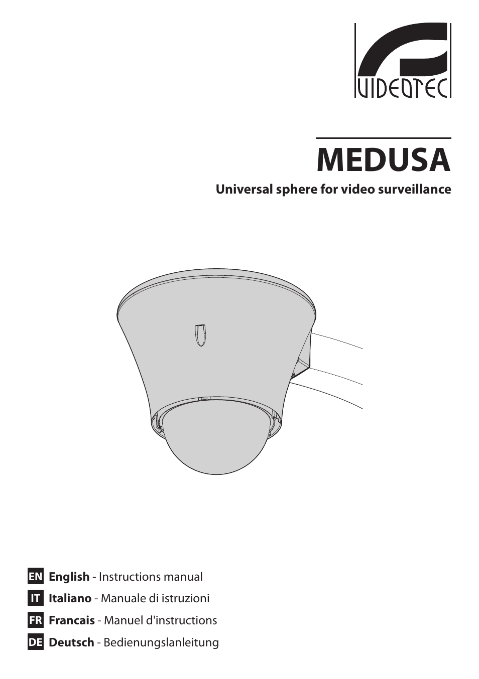 Videotec DBH18 - MEDUSA User Manual | 60 pages