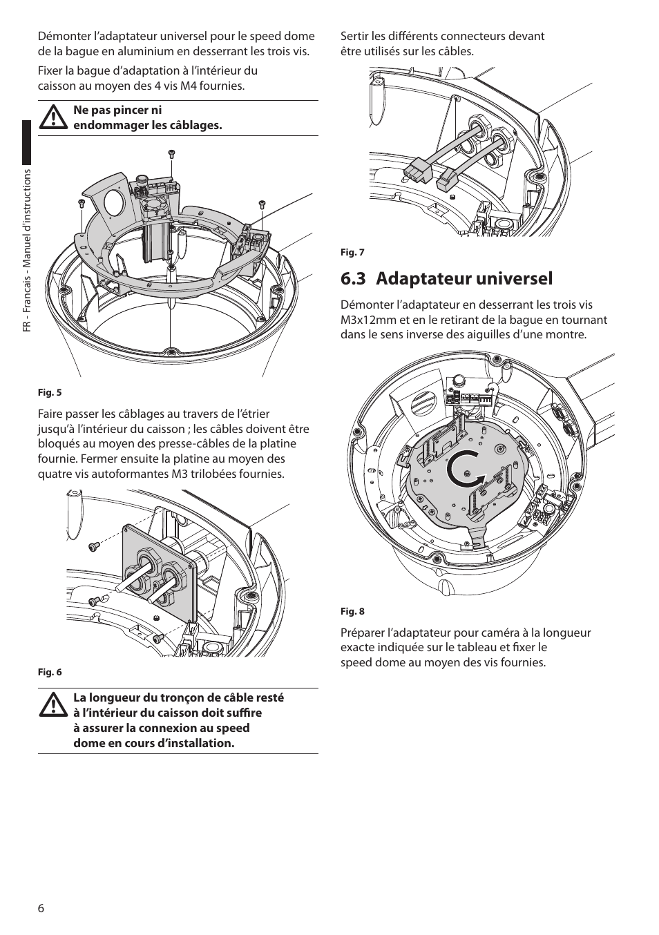 3 adaptateur universel | Videotec DBH18 - MEDUSA User Manual | Page 36 / 60