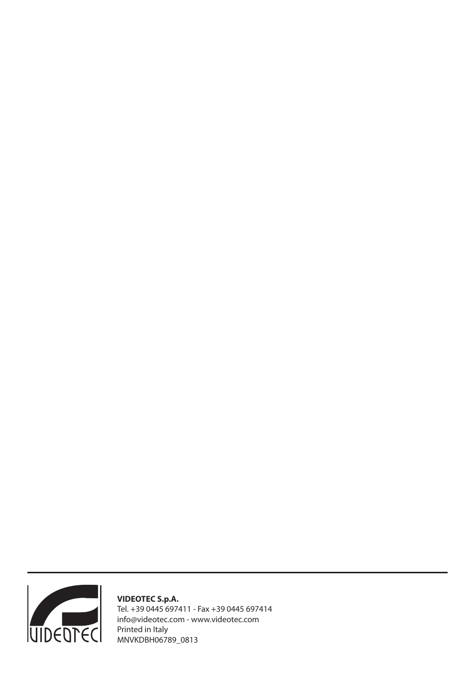 Videotec DBH18 Brackets User Manual | Page 28 / 28