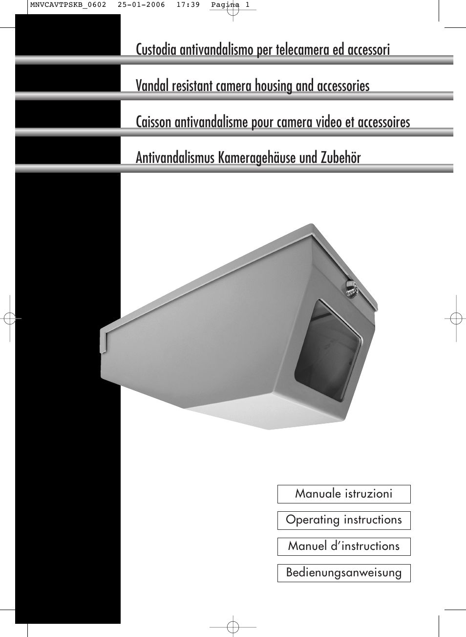 Videotec AVTPSK User Manual | 20 pages