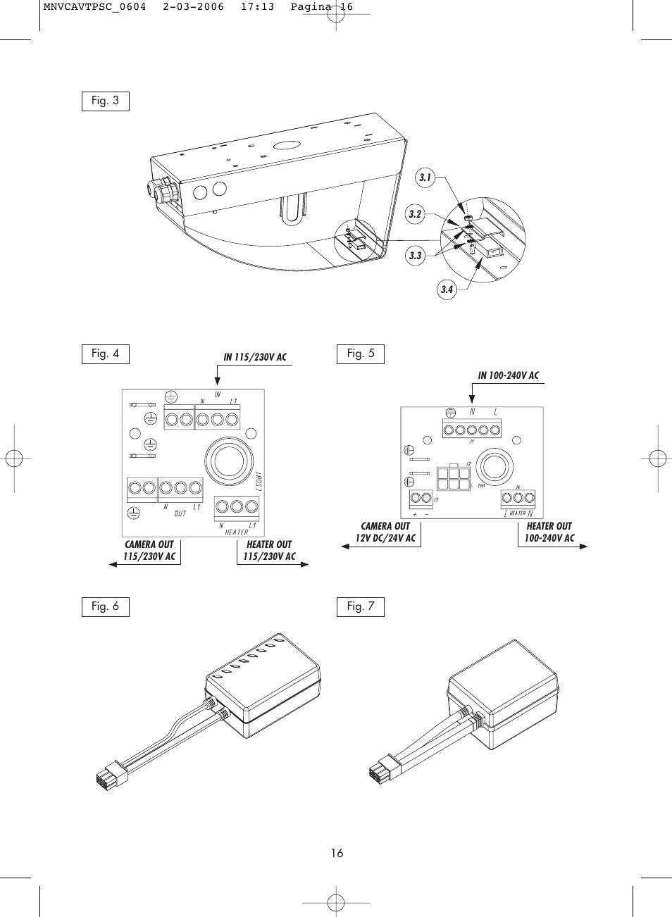 Videotec AVTPSC User Manual | Page 16 / 20