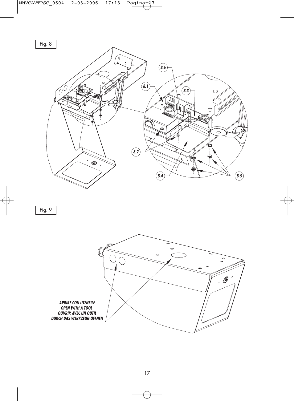 Videotec AVTPSC User Manual | Page 17 / 20