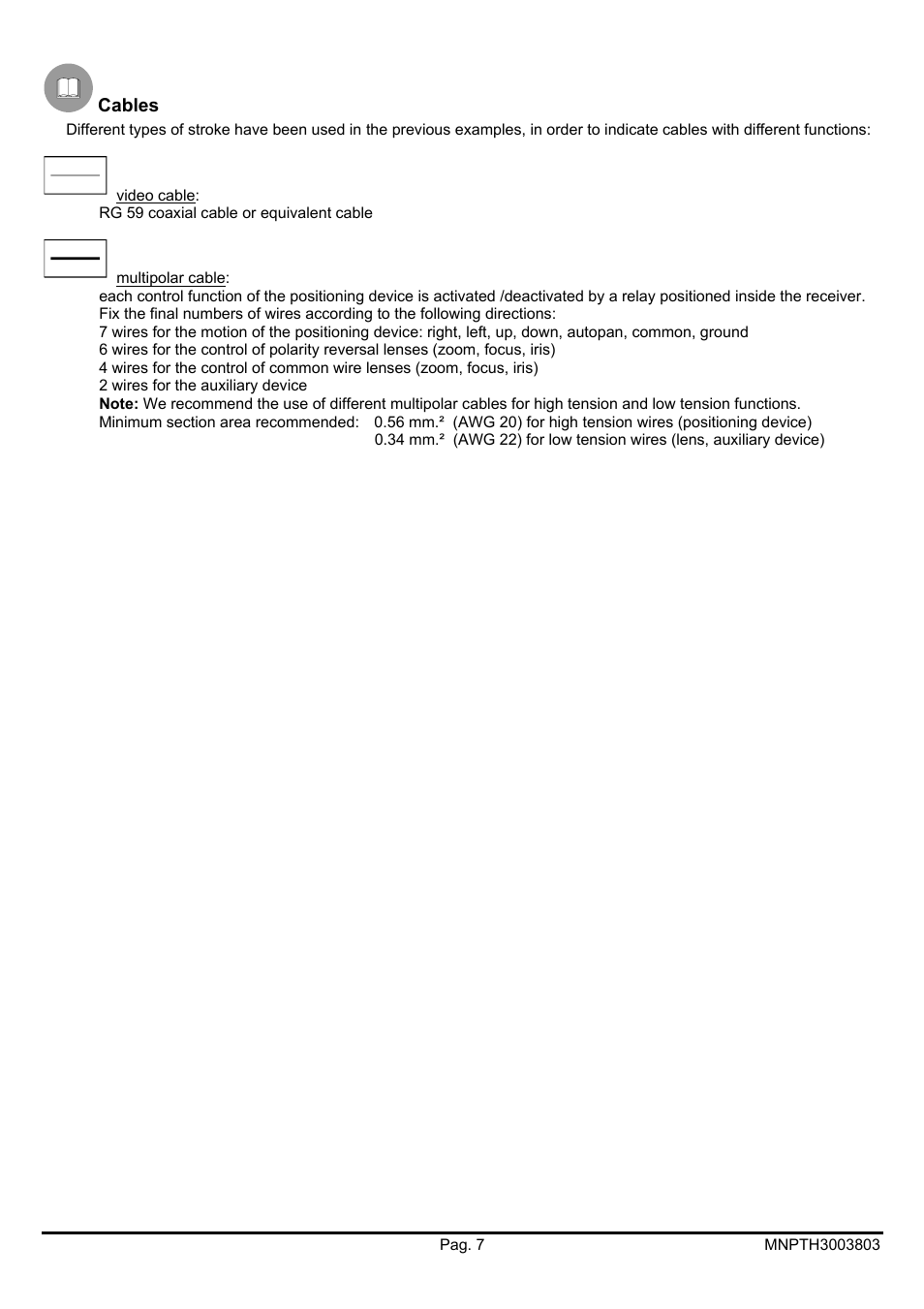 Videotec PTH300 User Manual | Page 25 / 60