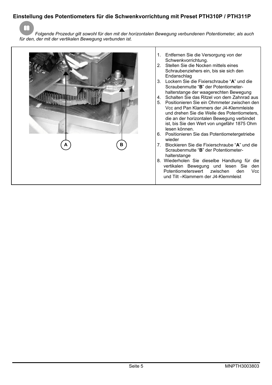 Videotec PTH300 User Manual | Page 51 / 60