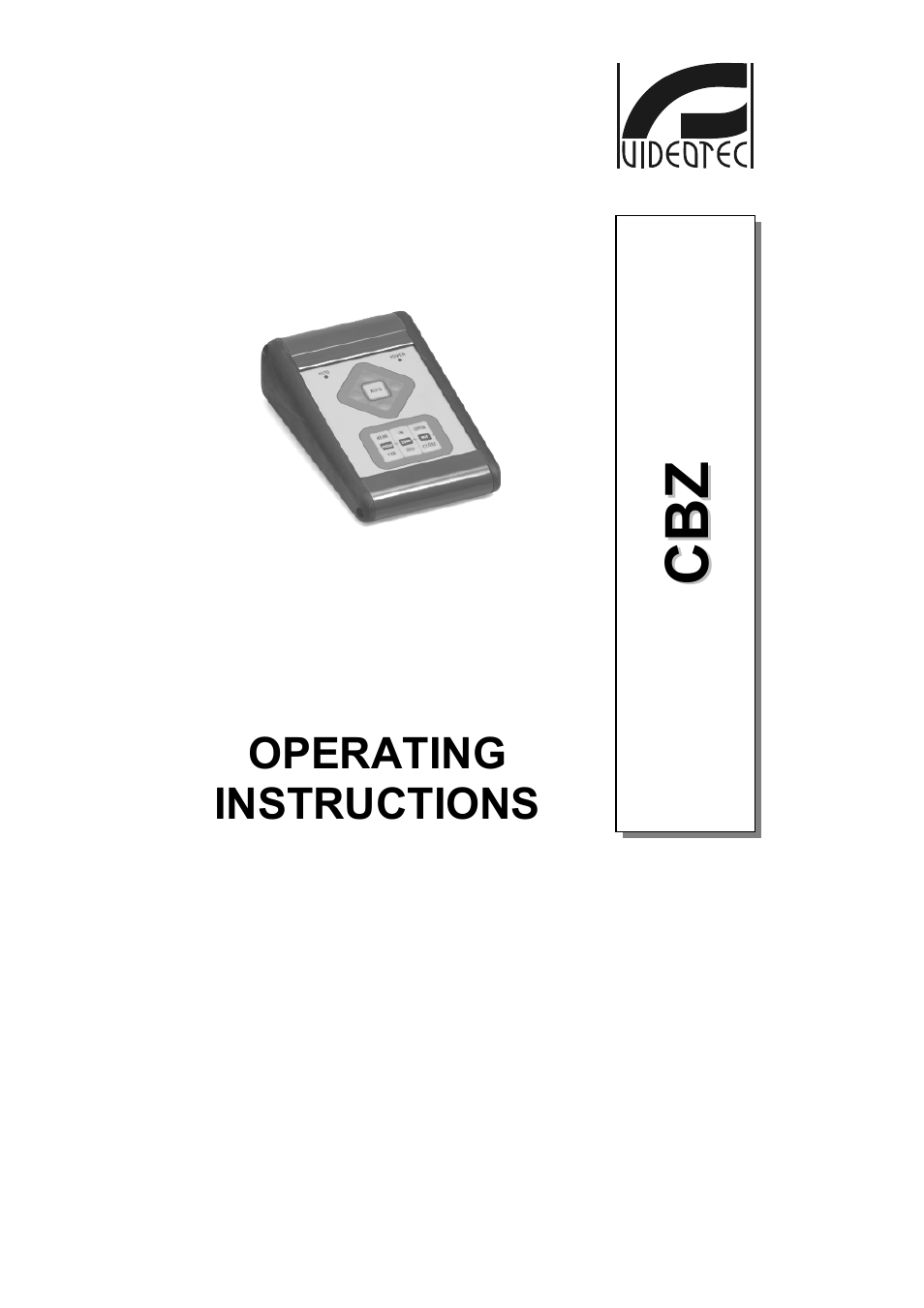 English, Cb b z z | Videotec CBZ User Manual | Page 15 / 52