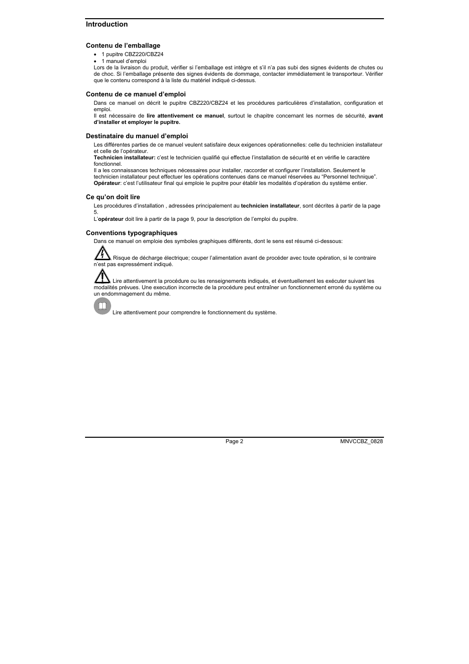 Videotec CBZ User Manual | Page 30 / 52