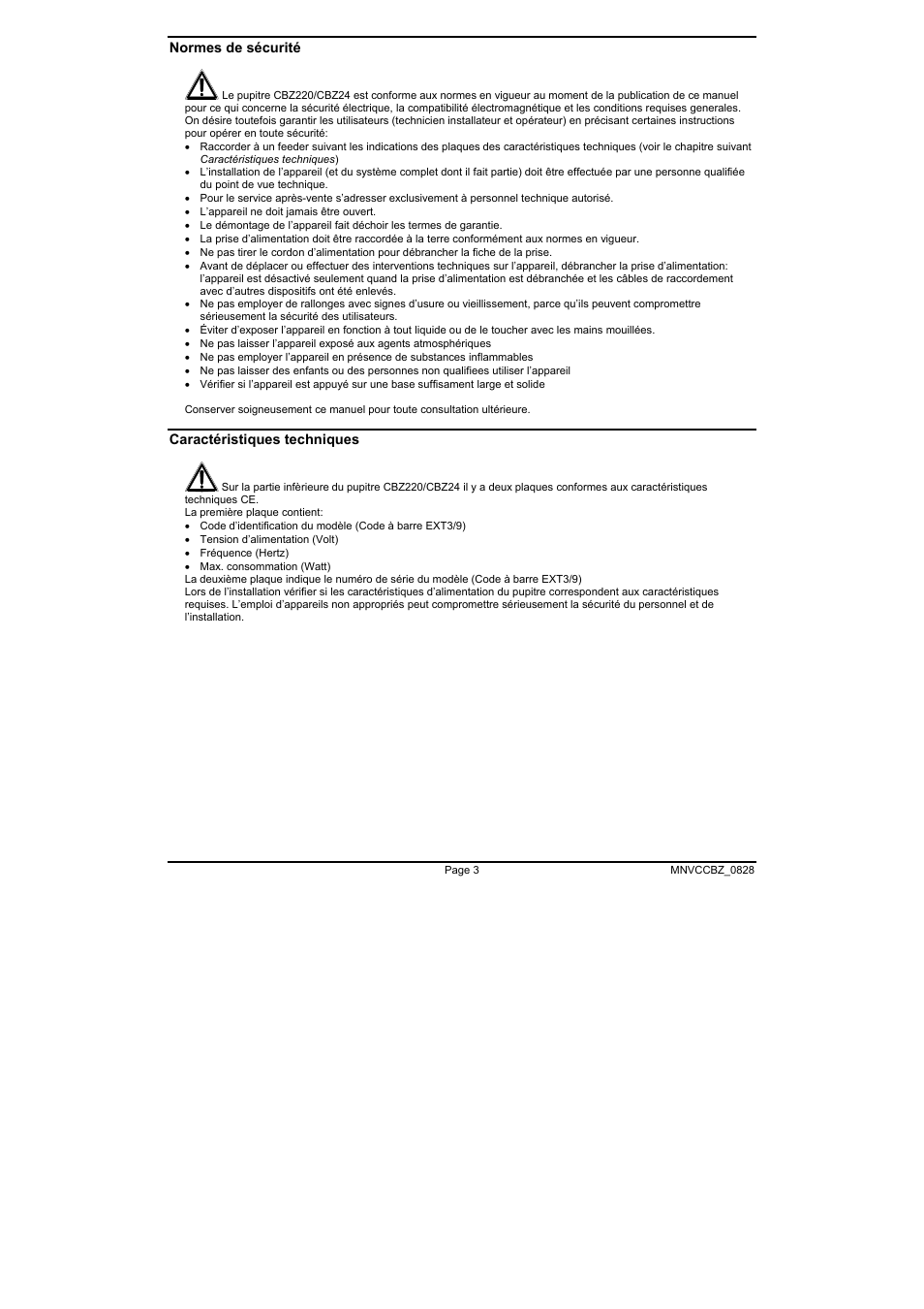 Videotec CBZ User Manual | Page 31 / 52