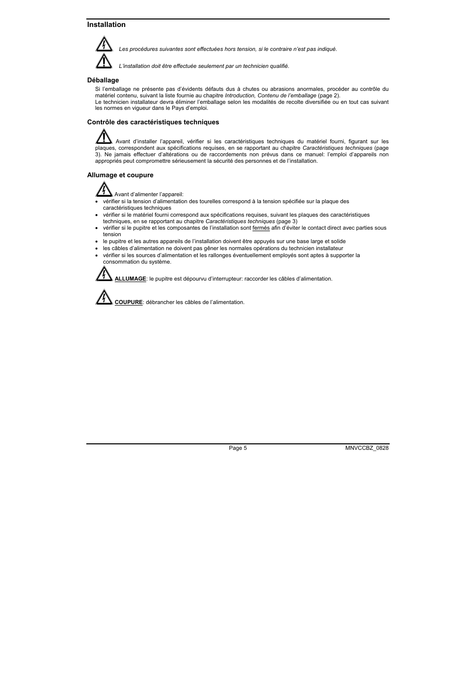 Videotec CBZ User Manual | Page 33 / 52