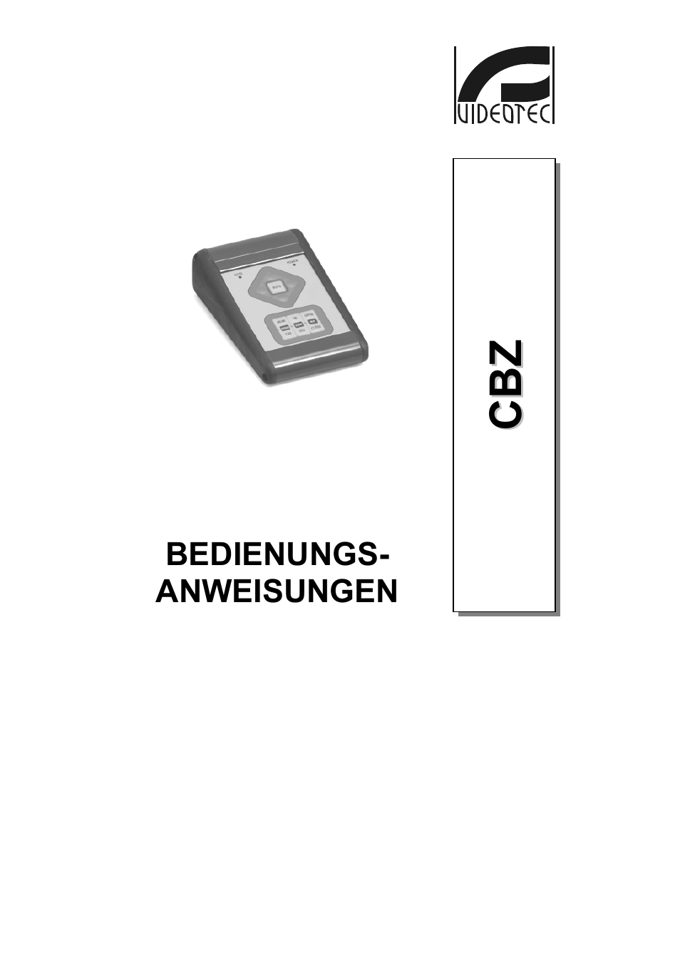 Deutsch, Cb b z z | Videotec CBZ User Manual | Page 39 / 52