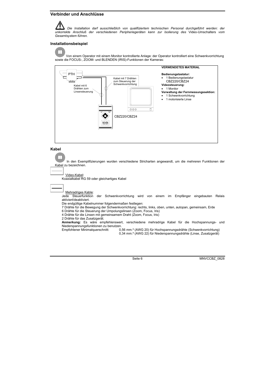 Videotec CBZ User Manual | Page 46 / 52