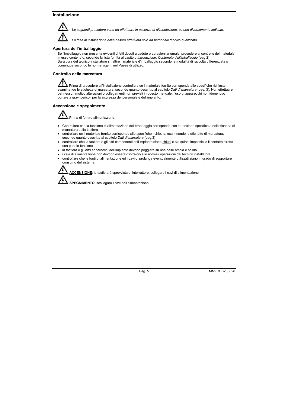 Videotec CBZ User Manual | Page 9 / 52