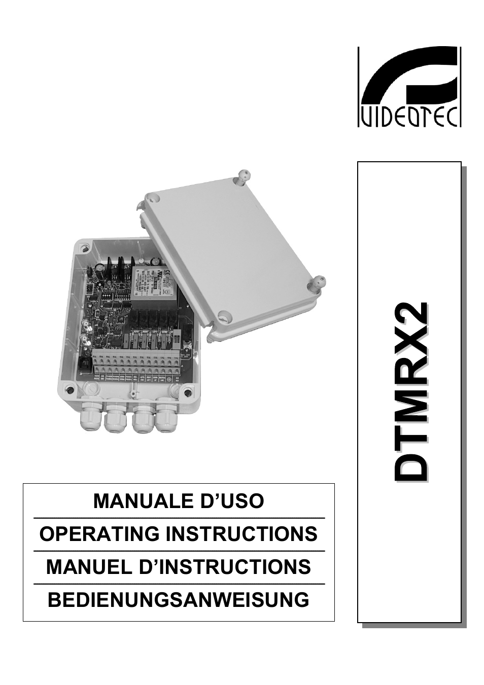 Videotec DTMRX2 User Manual | 96 pages