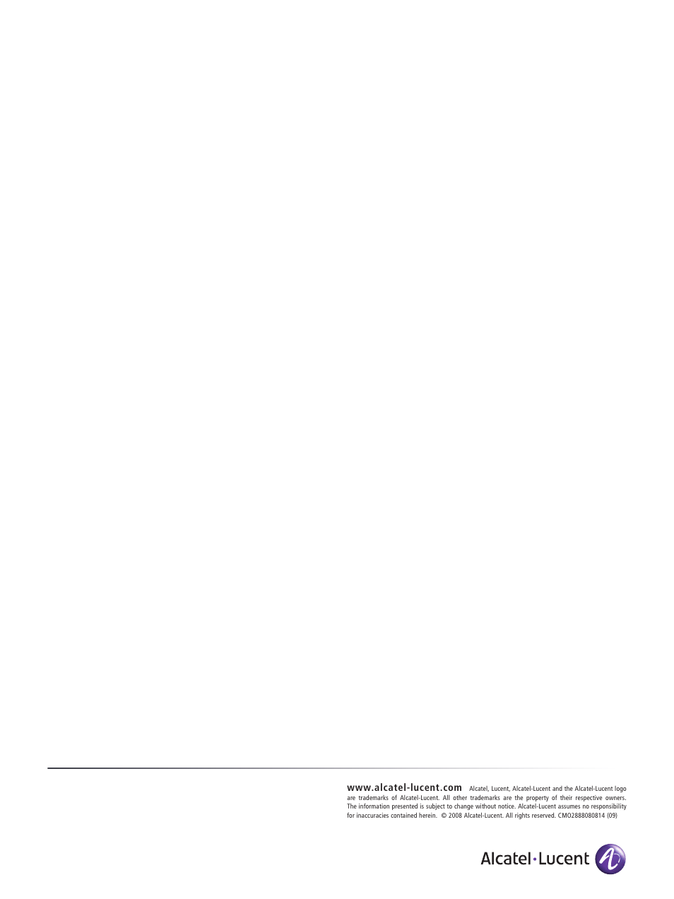 Alcatel-Lucent 9900 User Manual | Page 8 / 8