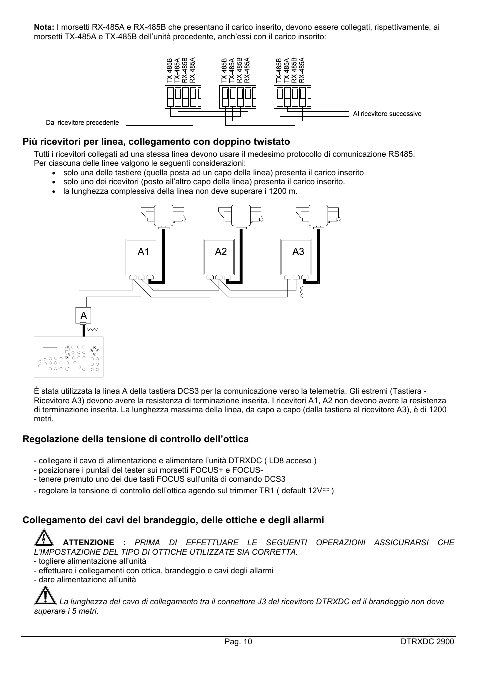 Videotec DTRXDC User Manual | Page 14 / 68