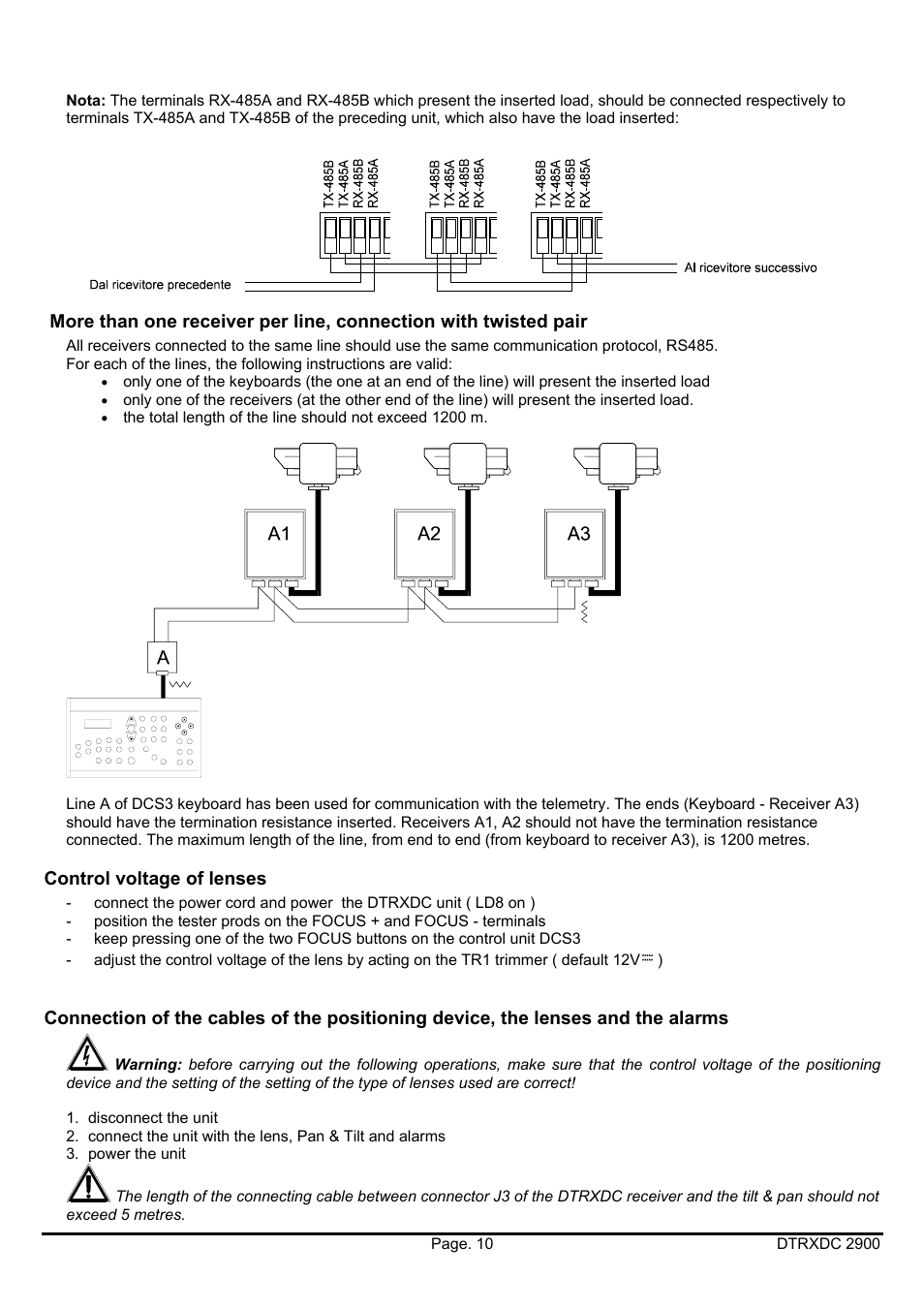 Videotec DTRXDC User Manual | Page 30 / 68