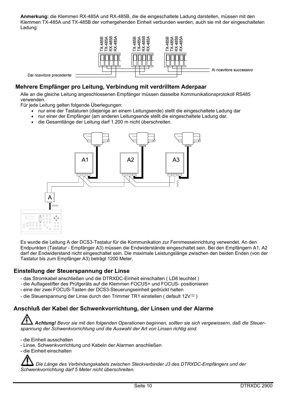 Videotec DTRXDC User Manual | Page 62 / 68