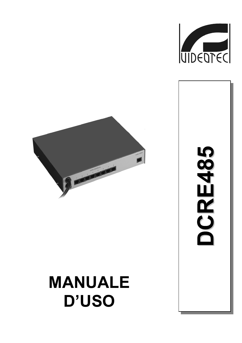 Italiano | Videotec DCRE485 User Manual | Page 3 / 44