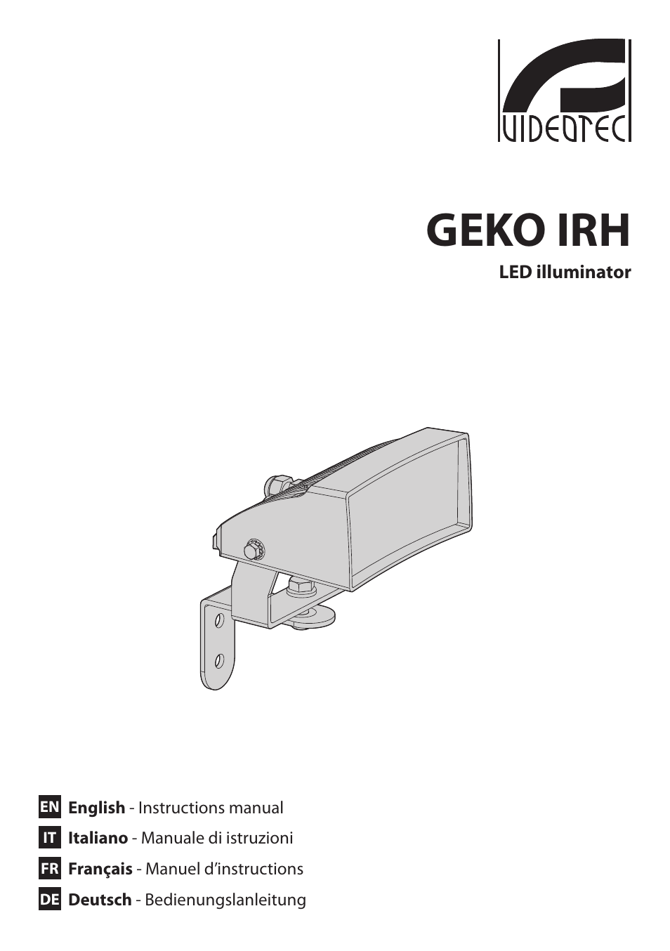 Videotec GEKO IRH User Manual | 44 pages