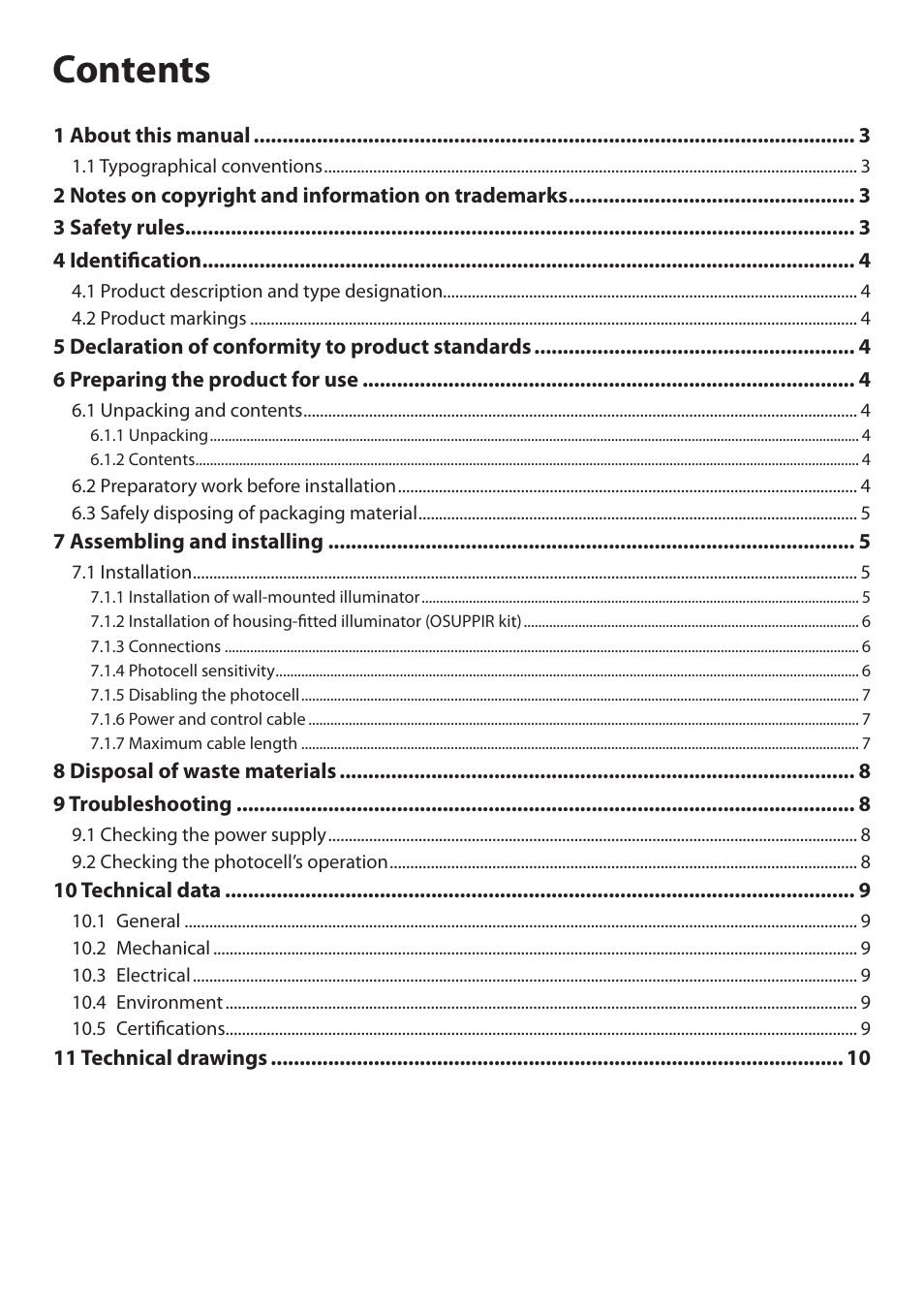 Videotec GEKO IRH User Manual | Page 4 / 44