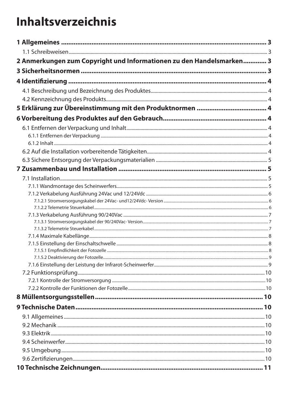 Videotec GEKO IRN User Manual | Page 40 / 52
