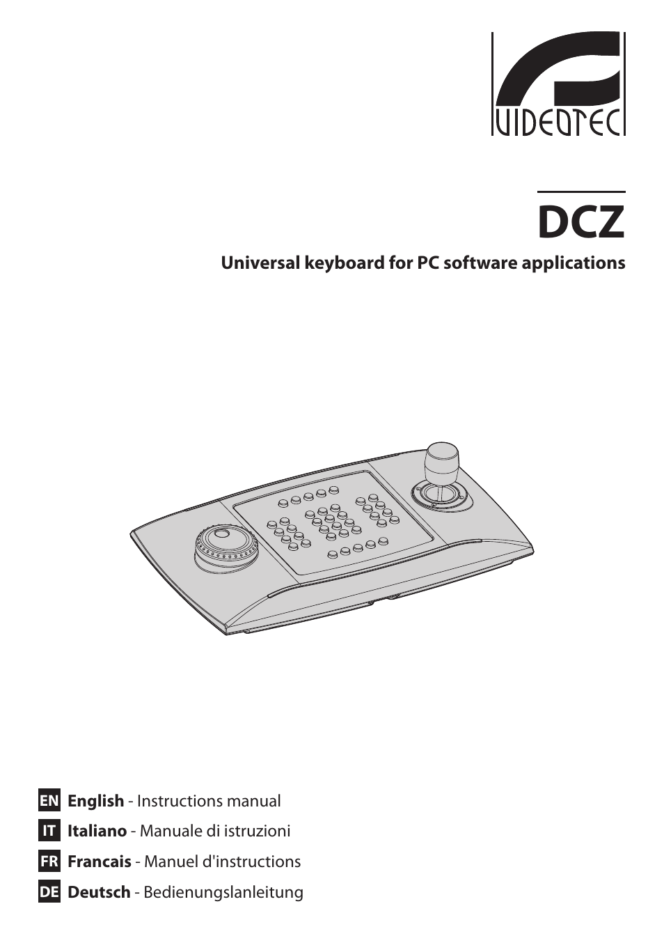 Videotec DCZ User Manual | 92 pages