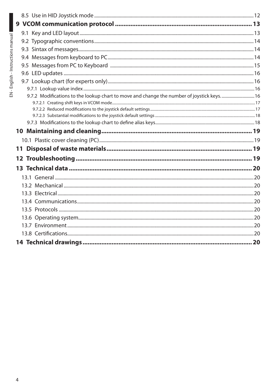 Videotec DCZ User Manual | Page 6 / 92