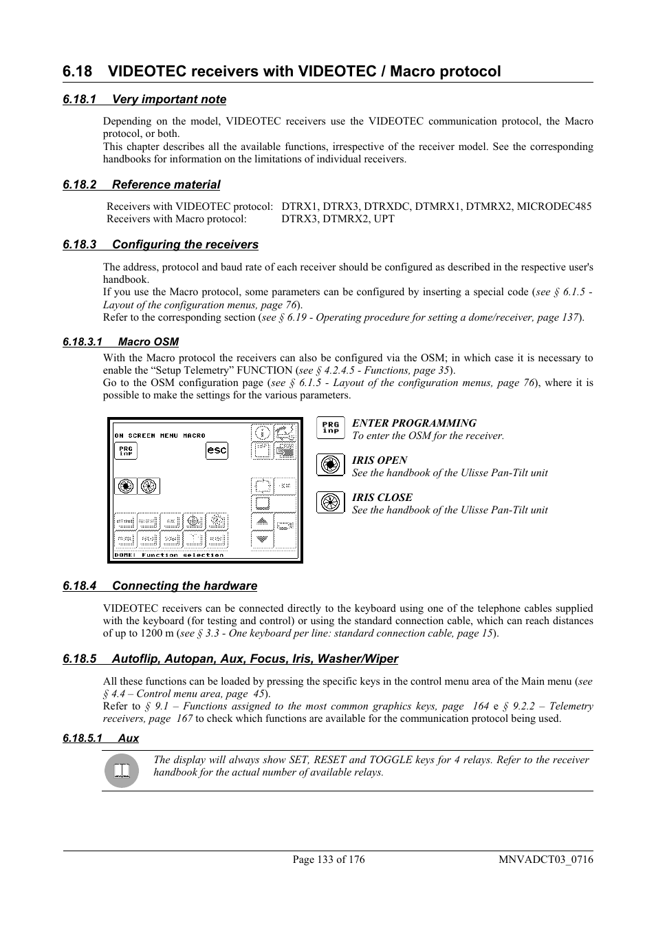 Videotec DCT User Manual | Page 135 / 182