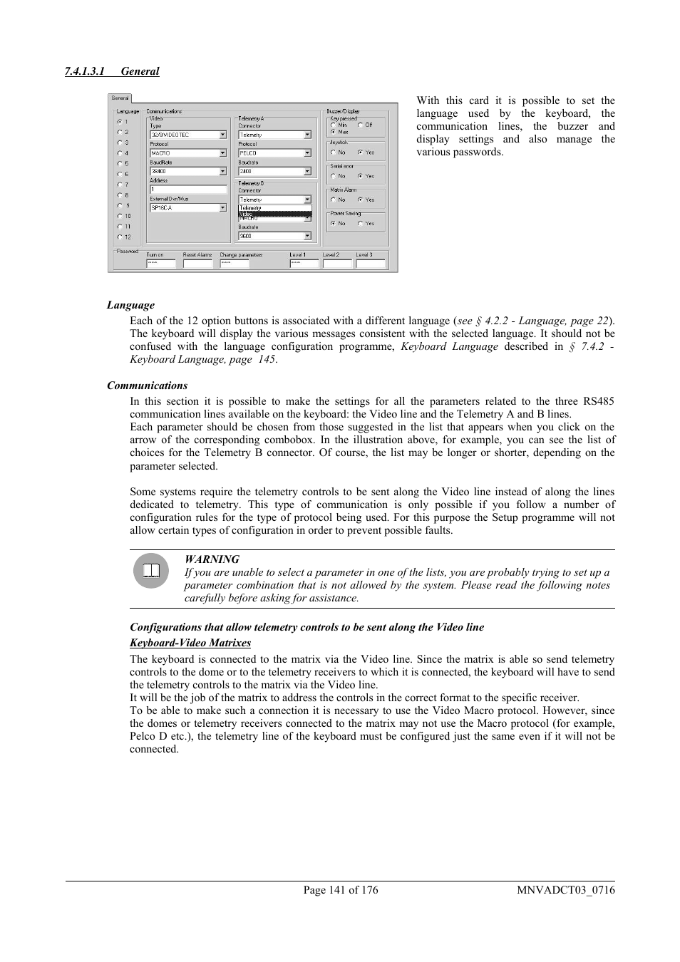 Videotec DCT User Manual | Page 143 / 182