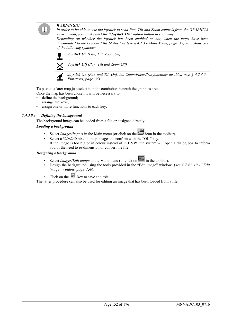 Videotec DCT User Manual | Page 154 / 182