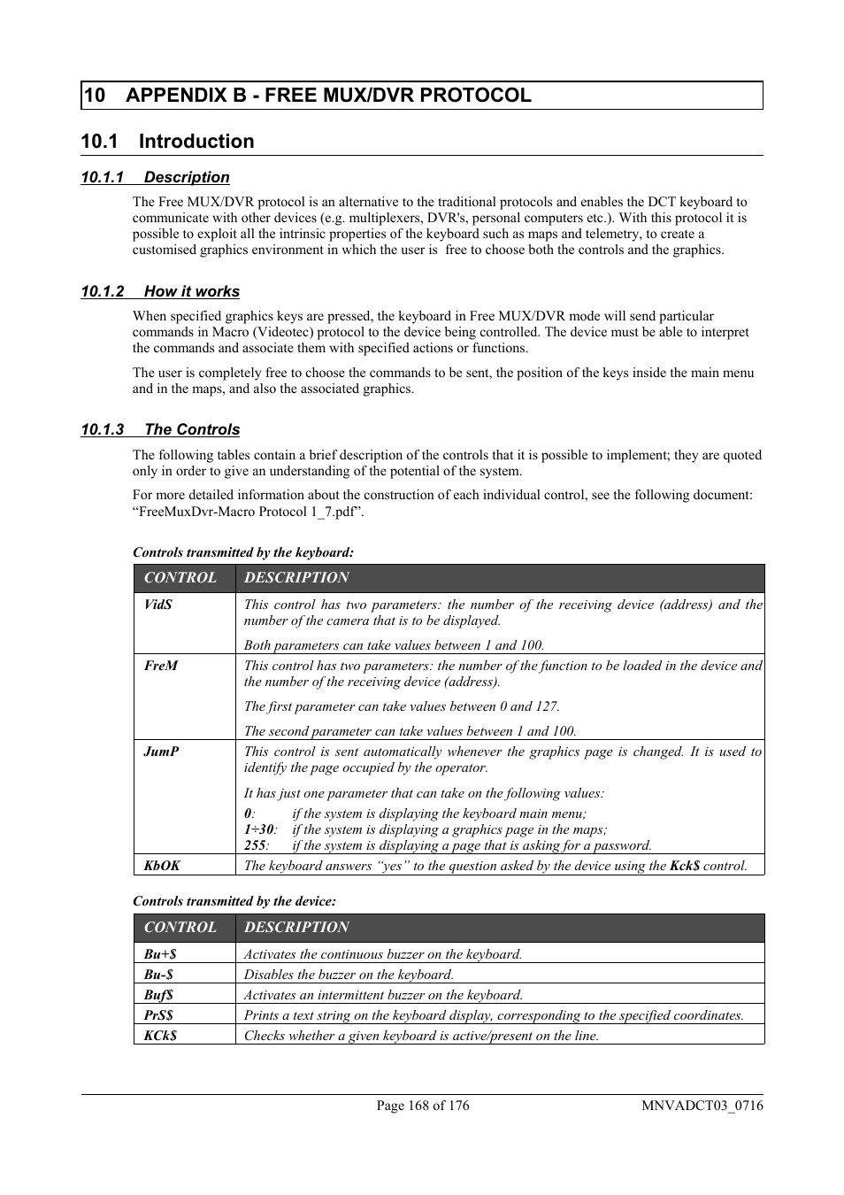 Videotec DCT User Manual | Page 170 / 182