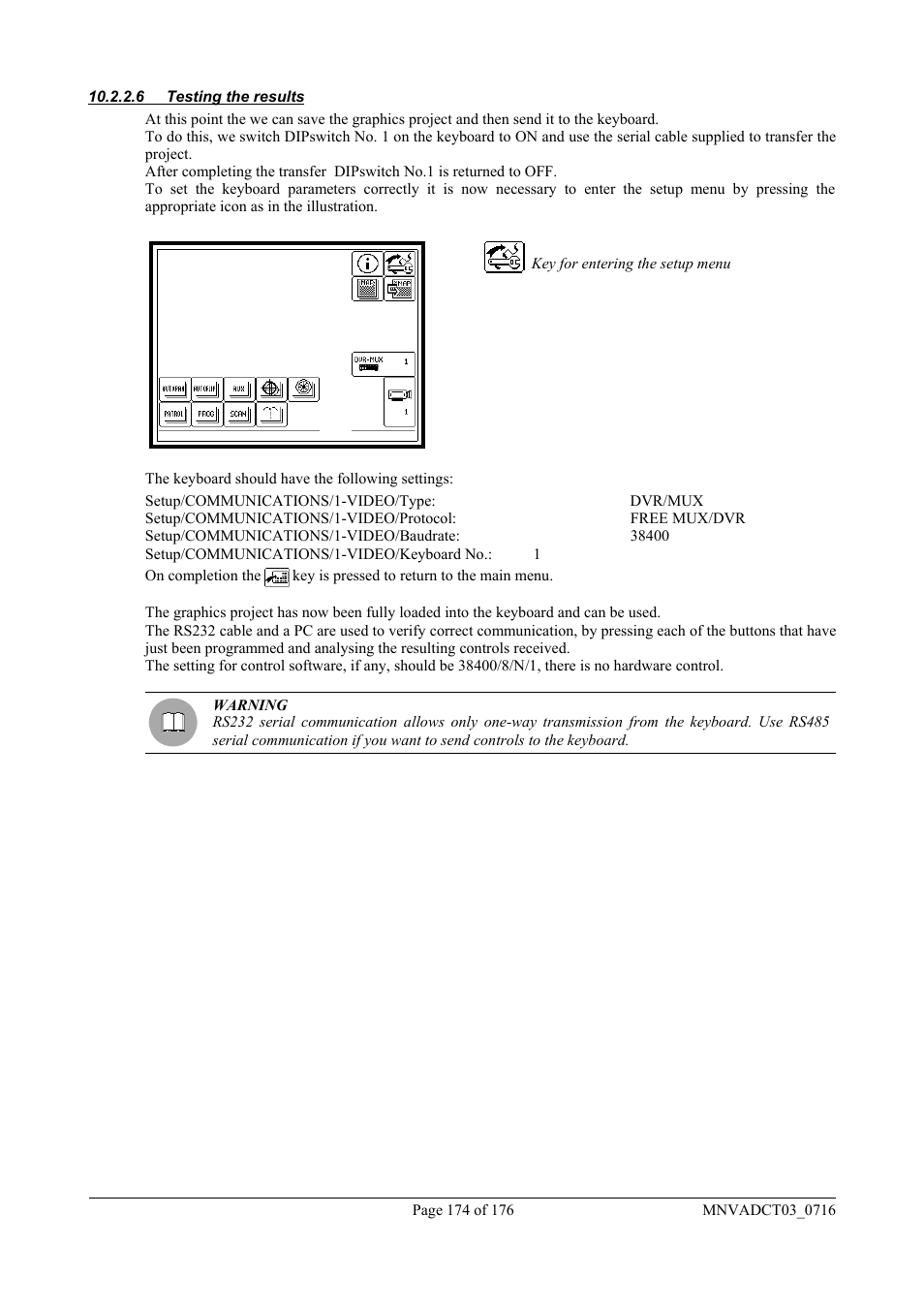Videotec DCT User Manual | Page 176 / 182