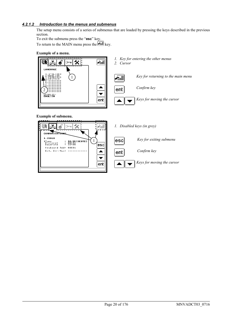 Videotec DCT User Manual | Page 22 / 182
