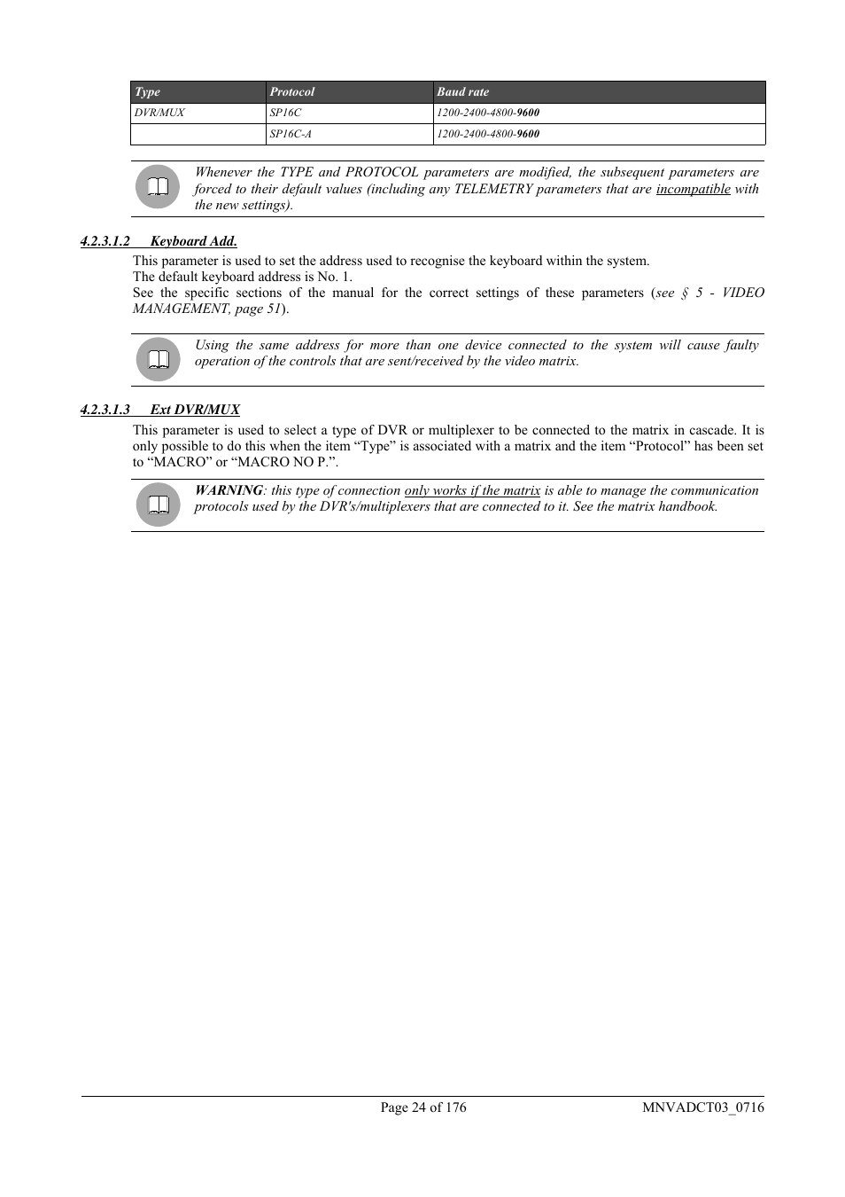 Videotec DCT User Manual | Page 26 / 182