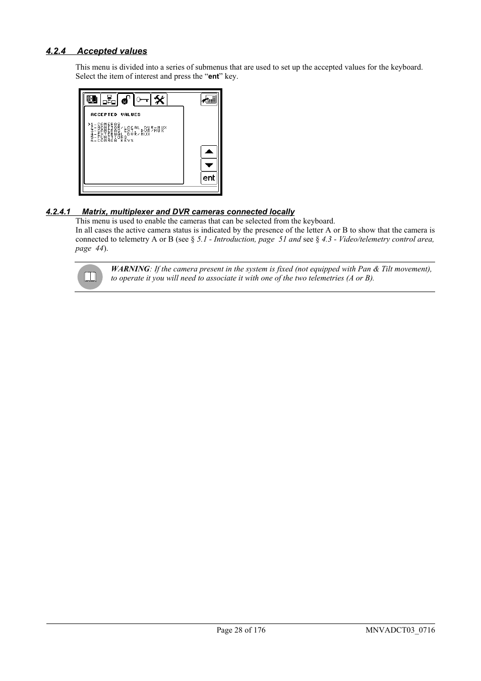 Videotec DCT User Manual | Page 30 / 182